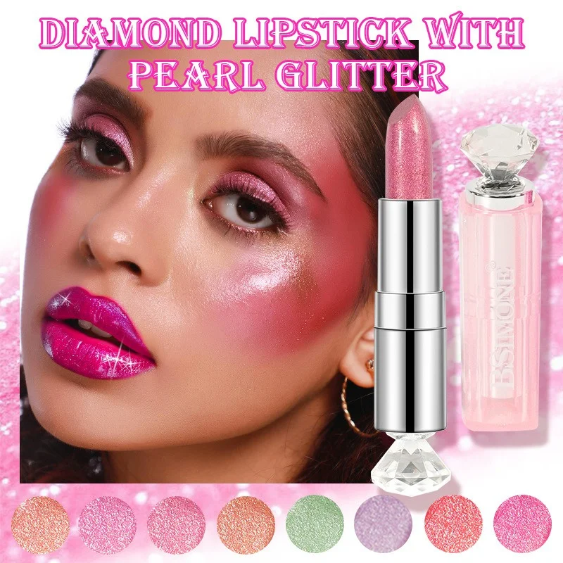 Diamond Pearlescent Lipstick Velvet Matte Long Lasting Waterproof_voghion.com