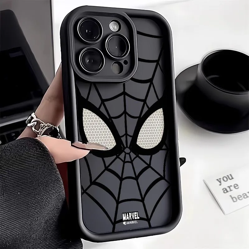 thumbnail image 1 of Marvel Spider Man-funda de silicona suave para teléfono móvil, carcasa moderna de TPU Lisa Multipaso para iPhone 16, 15, 14, 13, 12, 11 Pro Max, XR, XS, 7, 8 Plus, 1 of 4