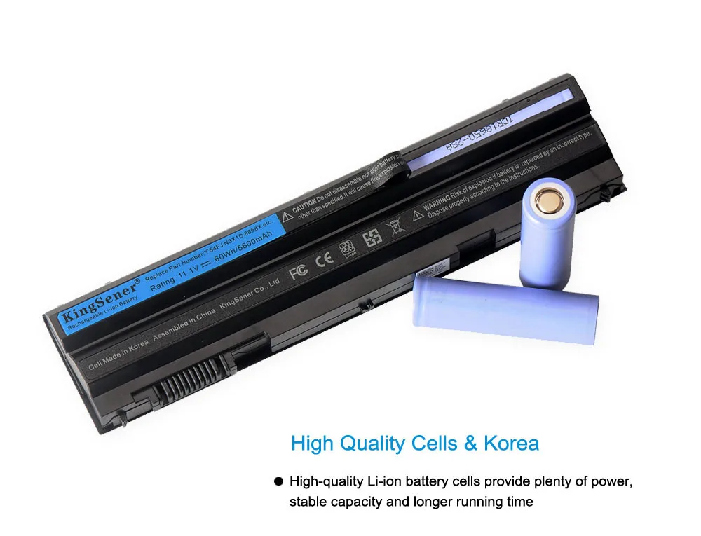 Kingsener T54fj 60wh Nova Bateria do Portátil para Dell Latitude E5420 E5430 E5520 E5530 E6420 E6430 E6520 E6530 para Inspiron 7420 7520 - Imagem 3