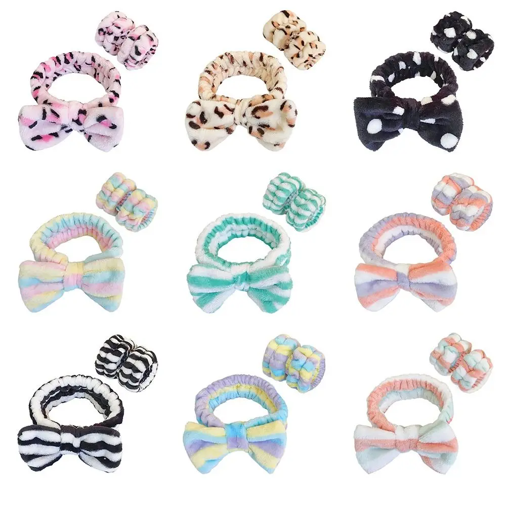 

Мягкая повязка на голову для спа повязка на запястье для мытья лица повязка на голову для бега