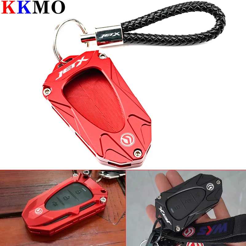 

JETX Accessories Motorcycle CNC Key Cover Cap Creative Products Keys Case Shel For SYM Jetx Jet X 125 150 X125 X150 2020-2024