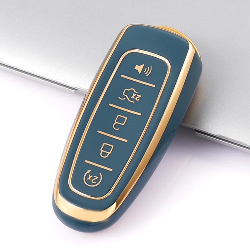 Premium TPU Car Key Case Cover - 5-Button Protection Shell