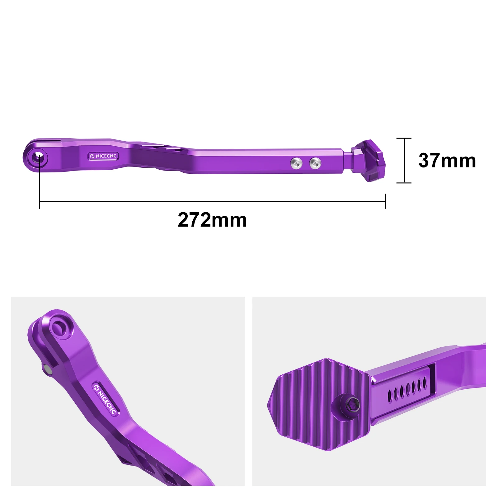 NICECNC Für Surron Light Bee X S Surron Ebike Fußrasten Peg Halterung Paket Fußstütze Pedal Unterstützung Klammer Fuß Side Kick Stand Kit – Detail 11