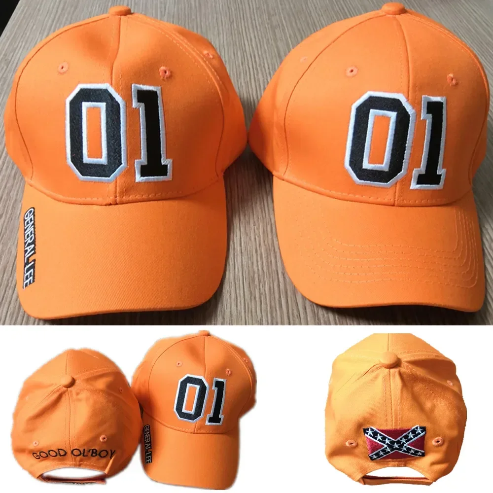 Orange Embroidered Racing Car Hat Li General 01 Baseball Hat Off road Outdoor Sunshade Adjustable new