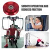 Aluminum Alloy Fitness Equipment Pulley Beaded Jump Rope Gym Accessory Wheel System 2
