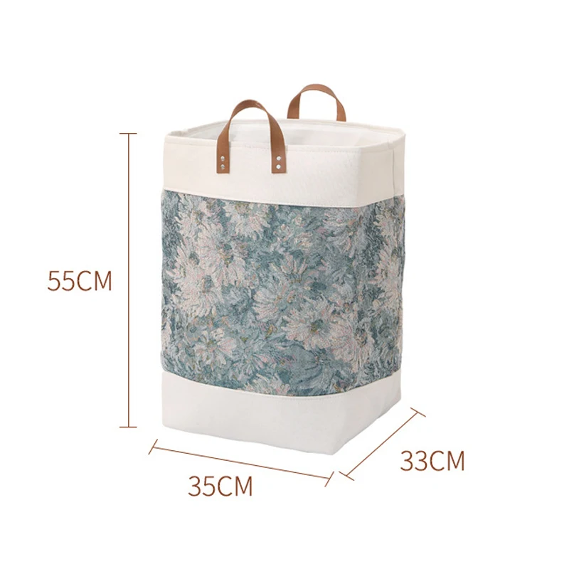 2024 Large Capacity Portable Laundry Basket Dirty Clothes Basket Fabric baskets for bedroom Folding Storage Basket Storage Box 4