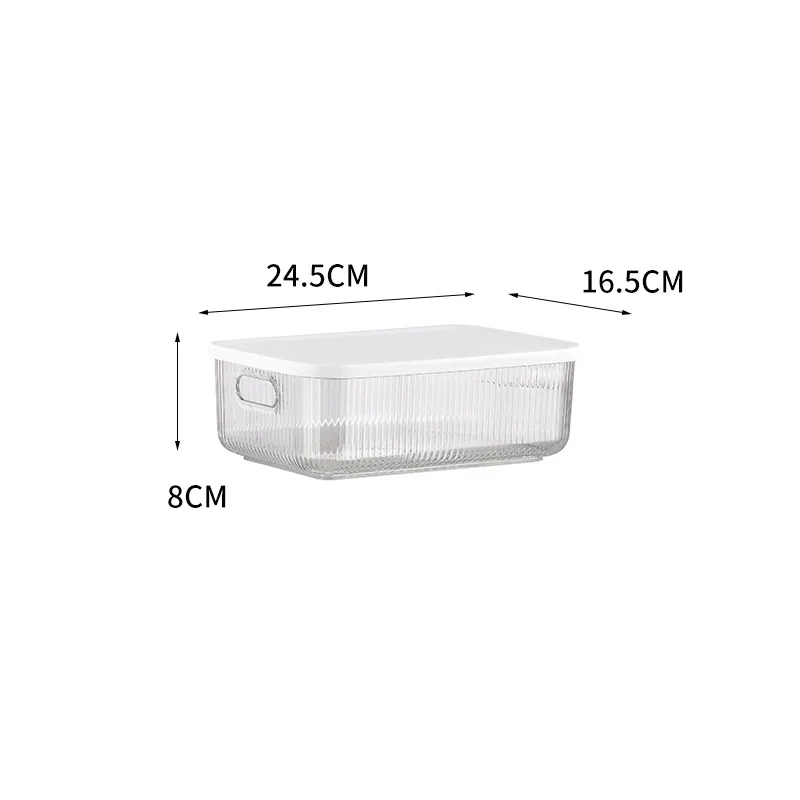 Home Multifunction Rectangular Desktop Stackable Cosmetic Organizer Jewelry Makeup Plastic Box Clothes Accessories Basket Shelf 5