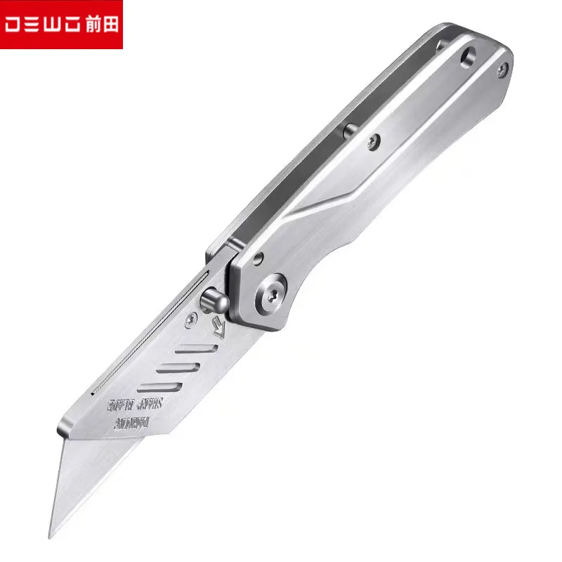 Foldable Utility Knife Stainless Steel Heaty Duty Sharpness SK2 Blade taglierino  professionale Box Cutter pocket knifes Art Supp