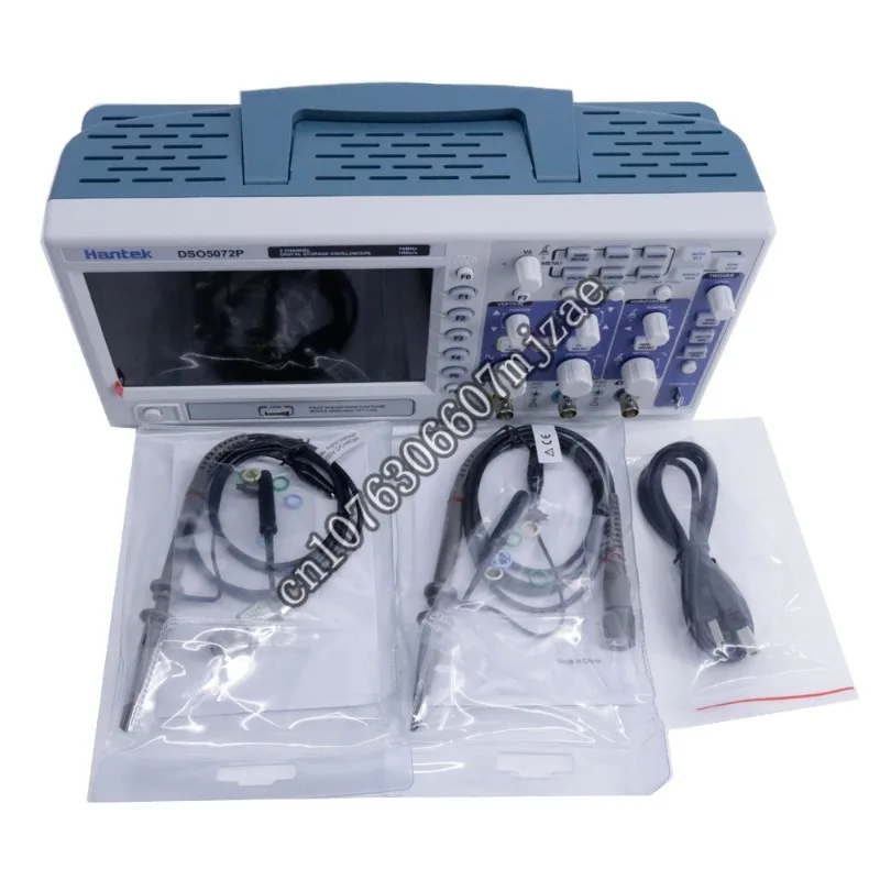 

Ручной цифровой осциллограф Hantek DSO5072P, 2-канальный 70 МГц 1GSa/s 40K Глубина памяти