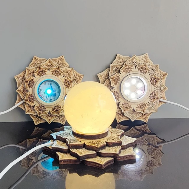 BESPORTBLE Bola De Cristal Conjunto De Sete Estrelas Acessórios Para Casa  Decoração Para Casa Mesa Topper Conjunto De Chakra Conjunto De Pedra