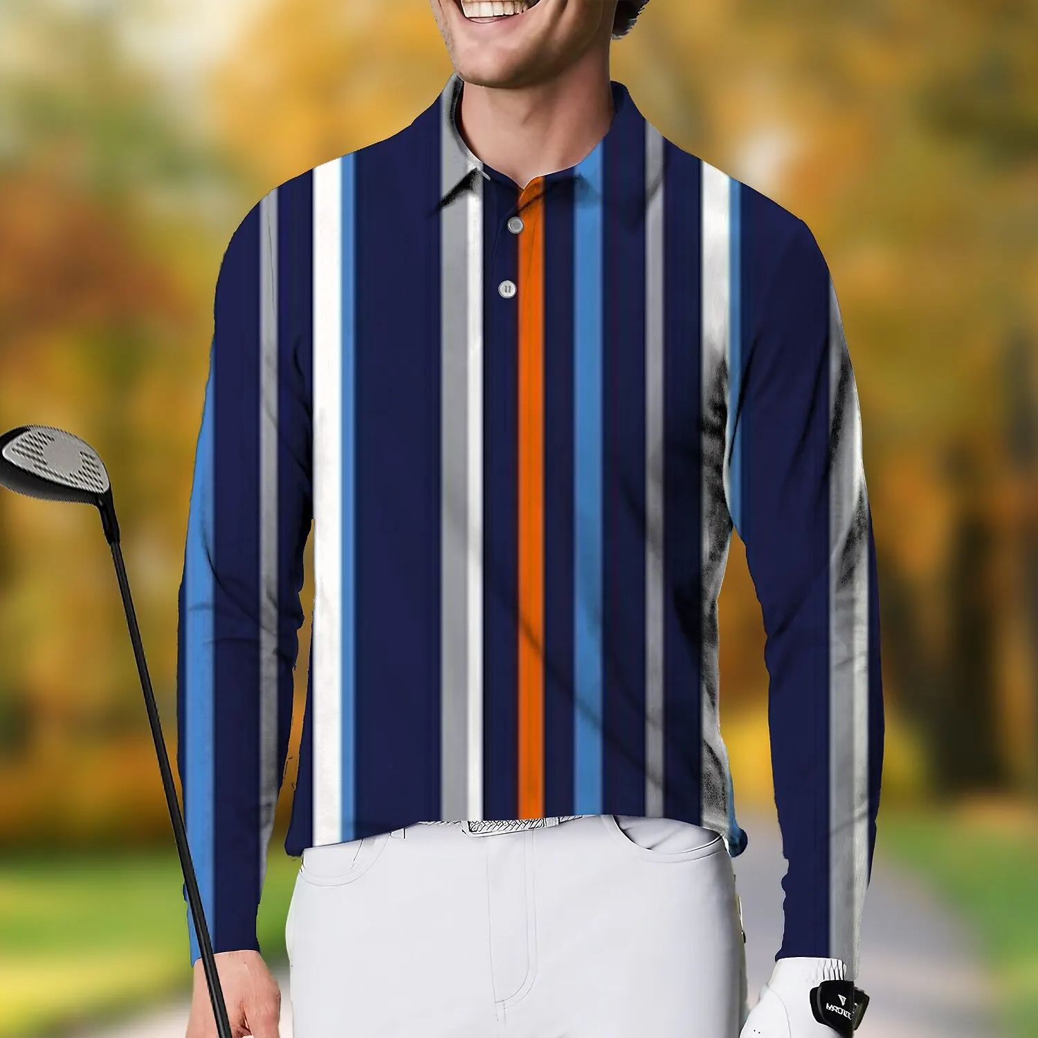 

Long Sleeves Mens Polo Shirt Stripes Polo Long Sleeve Casual Golf Man Polo Fashion Oversized 5xl Quick Dry Button Tops Clothing