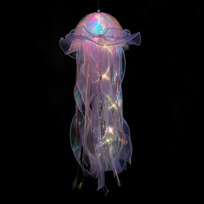 Jellyfish Lamp Portable Flower Lamp Girl Room Atmosphere Decoration Lamp Bedroom Night Lamp Home Decoration portable lamp decoration