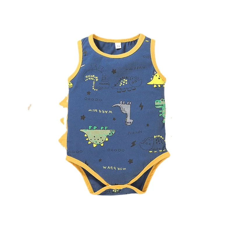 

Baby Girls Clothes Baby Clothes Summer Baby Cartoon Triangle Toddler Onesie Bodysuit Boys Sets Clothing