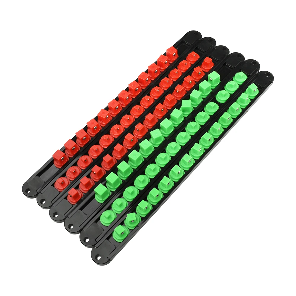 1/4 3/8 1/2 Premium Steckschlüsselhalterung mit 360° Drehfunktion ° Drehbarer Steckdosenorganizer mit Gleitständer und Schienenhalterung für Werkzeuge – Detail 10