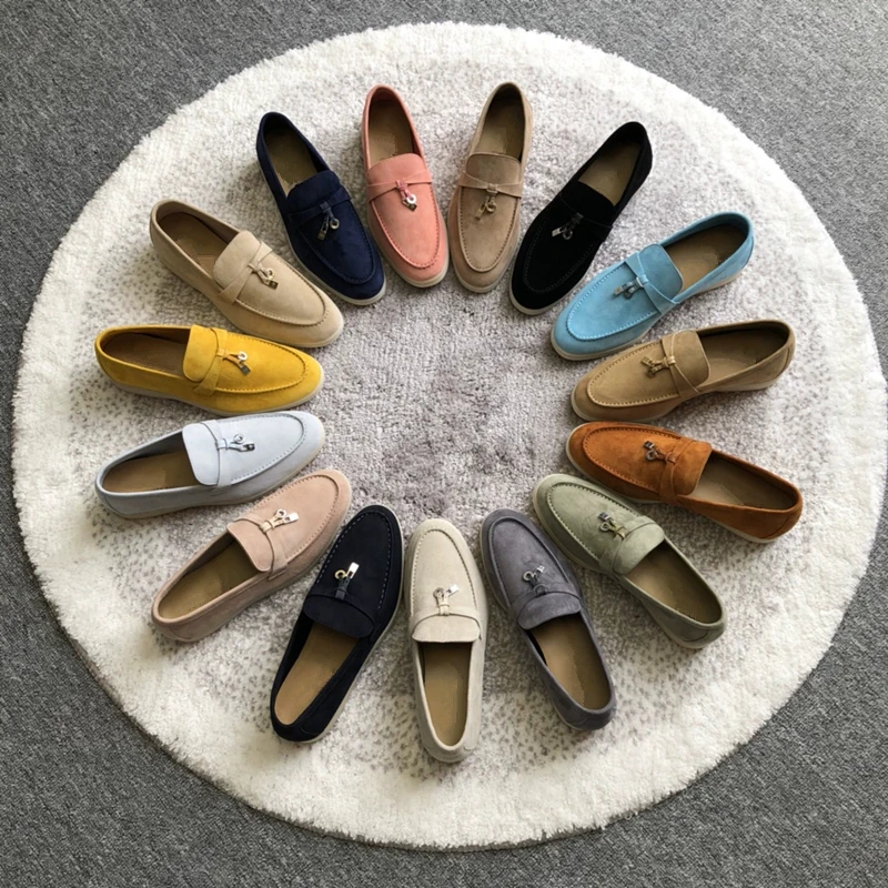 

Slip-on Shoe Women's Spring and Autumn Shoes Flat Sole Slip on Loafers Casual Single Shoes for Men and Women