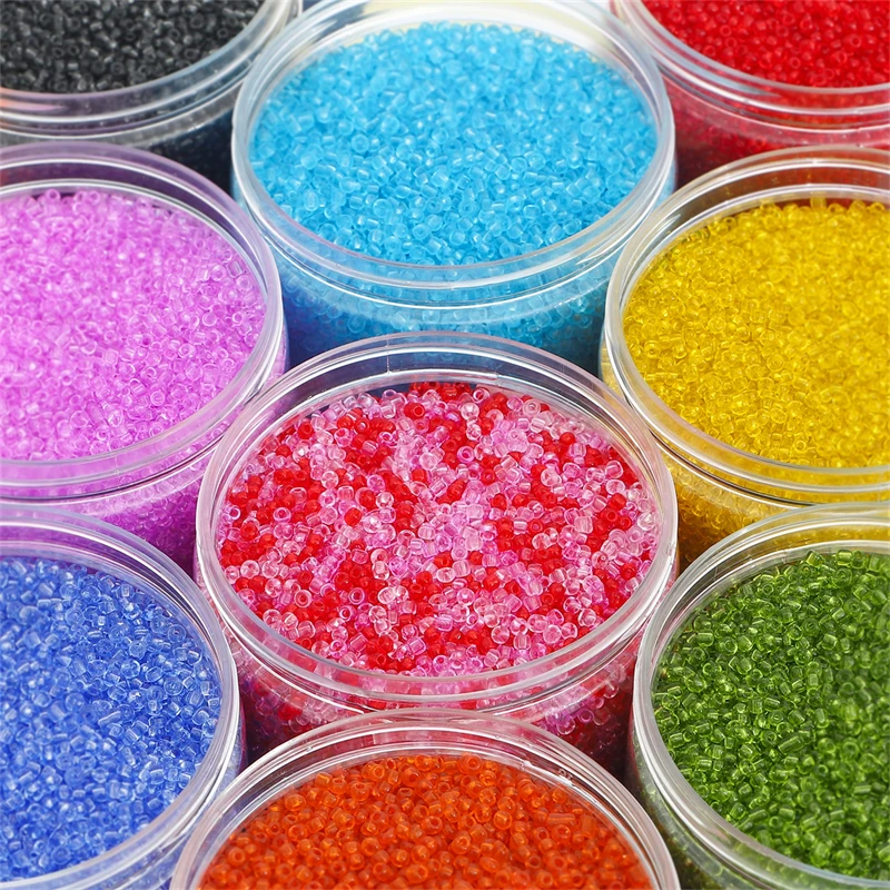 Pink Glass Seed Beads, 1500pcs Seed Beads Small Glass Beads 3mm 8/0 Seed  Beads for Jewelry Making Small Beads for Earring Choker Bracelet Neckalce