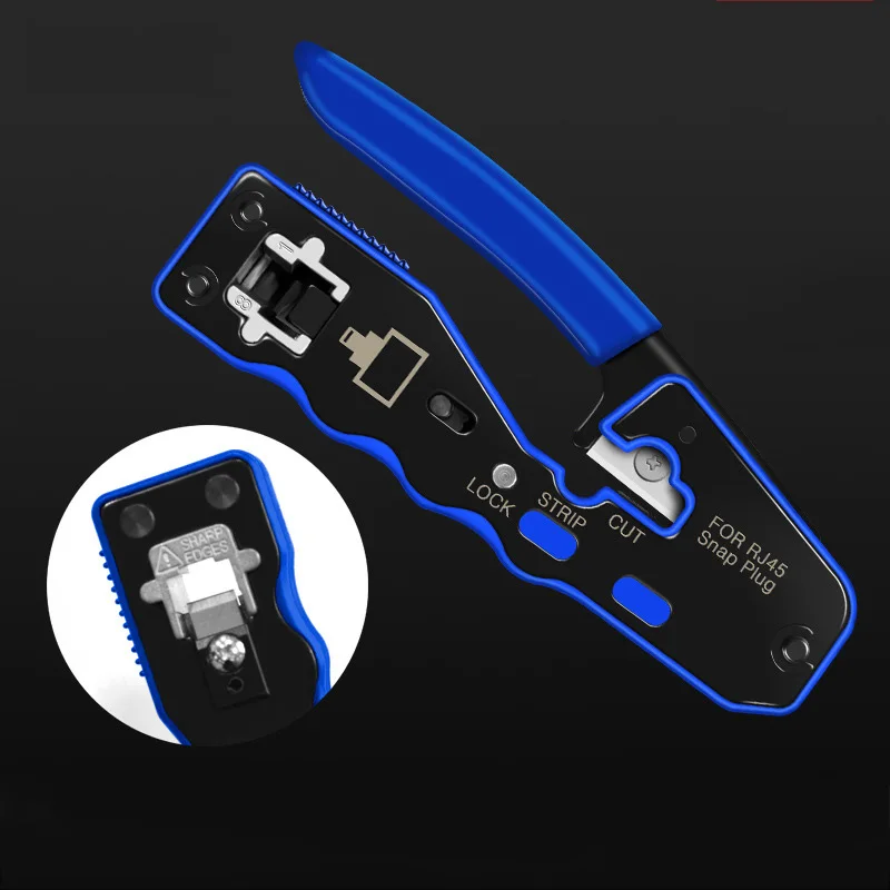 HY-670 케이블 크림퍼 이더넷 천공 커넥터 압착 도구, 다기능 네트워크 도구, 케이블 클램프, 8P8C RJ45