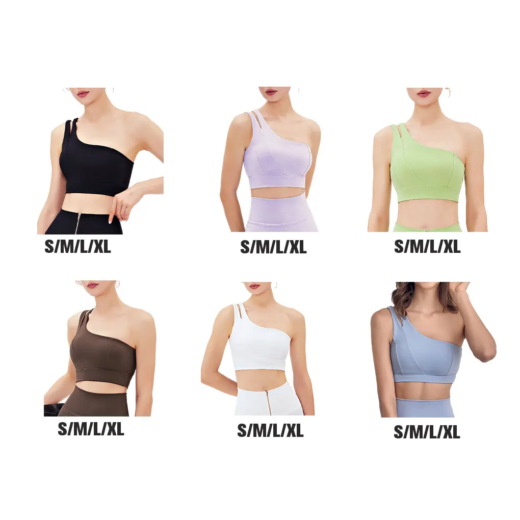 

Sports Bra Fitness Top Gym Outfit Sexy Design Elastics Multipurpose Jogging Cropped High Impact Yoga Bras Coffee S