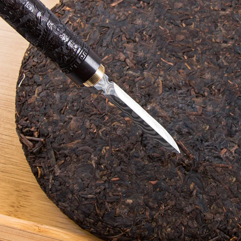 Wooden Tea Knife Chinese Tea Ceremony Accessories Brick Pu 'er Tool Needle Kung Fu Set Conical Needle tea cutter tea needle set