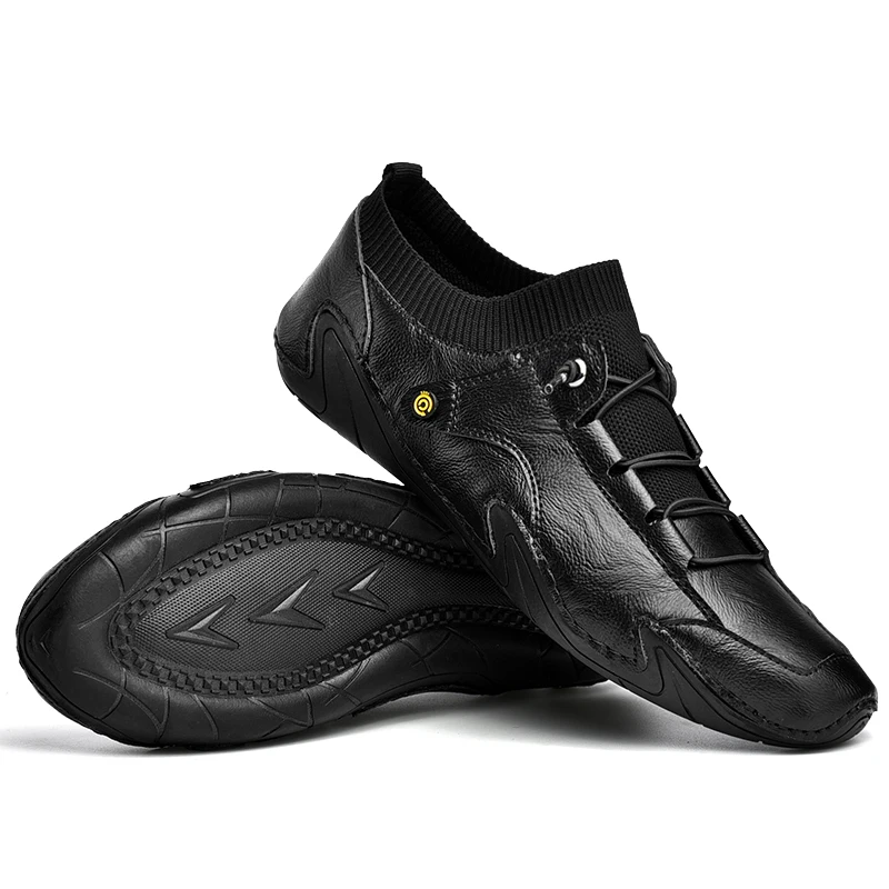 Men Shoes Casual Leather Handmade Men Sneakers Breathable Driving Shoes Designer Men's Loafers Fashion Moccasins Zapatos Hombre