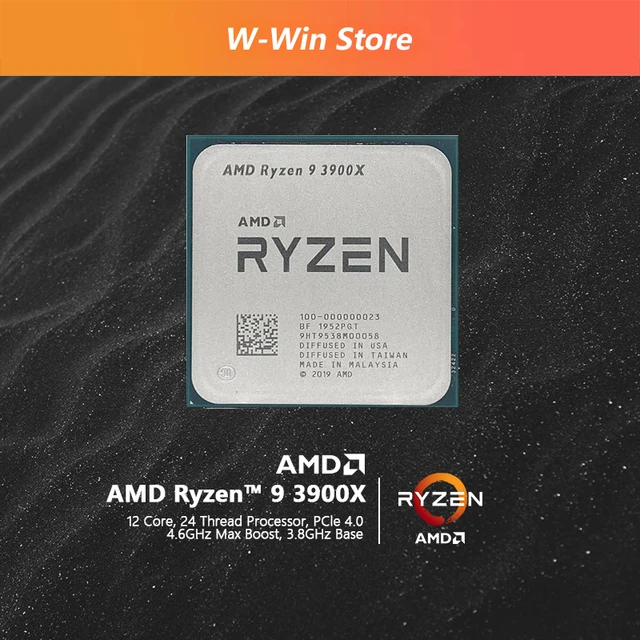 AMD Ryzen 9 X R9 X 3.8 GHz Twelve Core  Thread CPU Processor 7NM  L3=M  Socket AM4 Without Fan