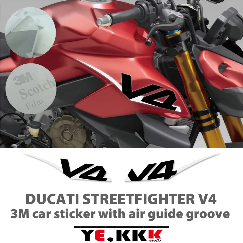 For Ducati STREETFIGHTER V4 Side Panel 3M Sticker with Air Guide Groove Special Custom Style Decal Stickers High Quality custom custom luxury hanging label product hang tags with free slings special swing paper screen printing business card cmyk e