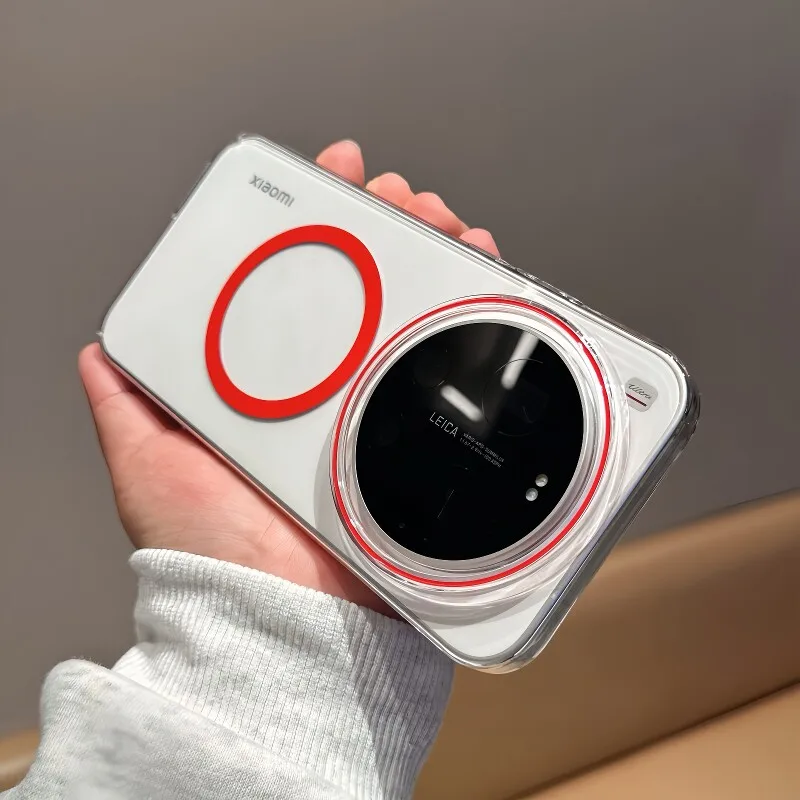 Magnetic Wireless Charging Transparent Shockproof Protective Case