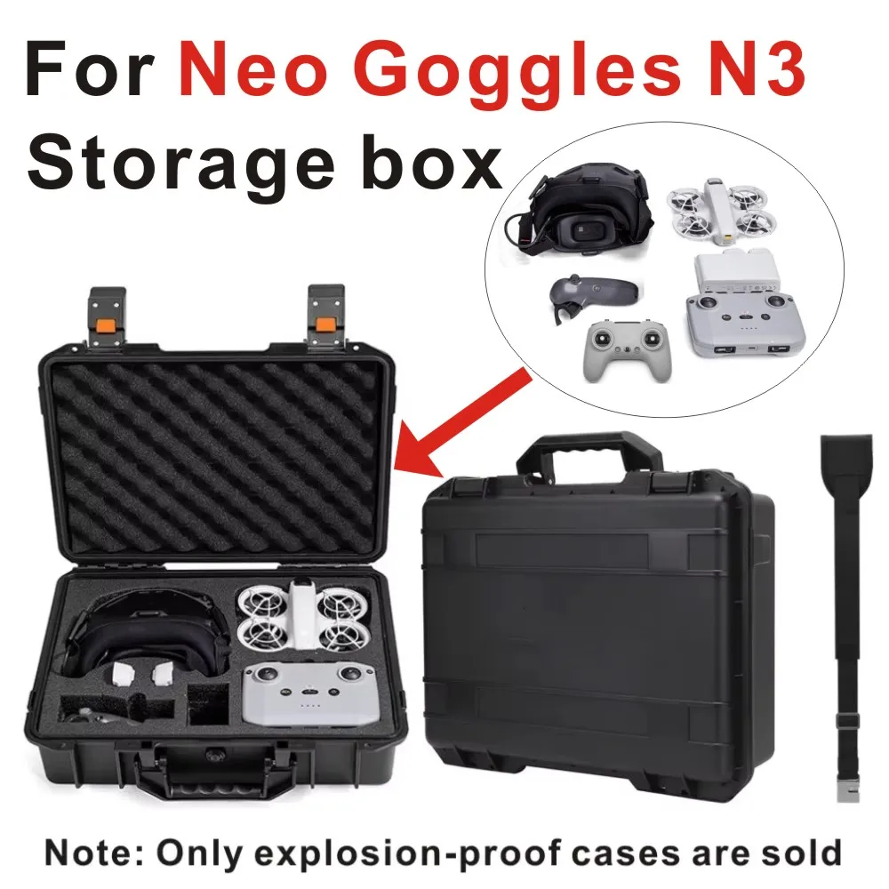 For Neo Goggles N3 Somatosensory Flight Combo Explosion-proof Case NEO FPV/ Joystick Protector Box RCN3 suitcase Flight Glasses Case