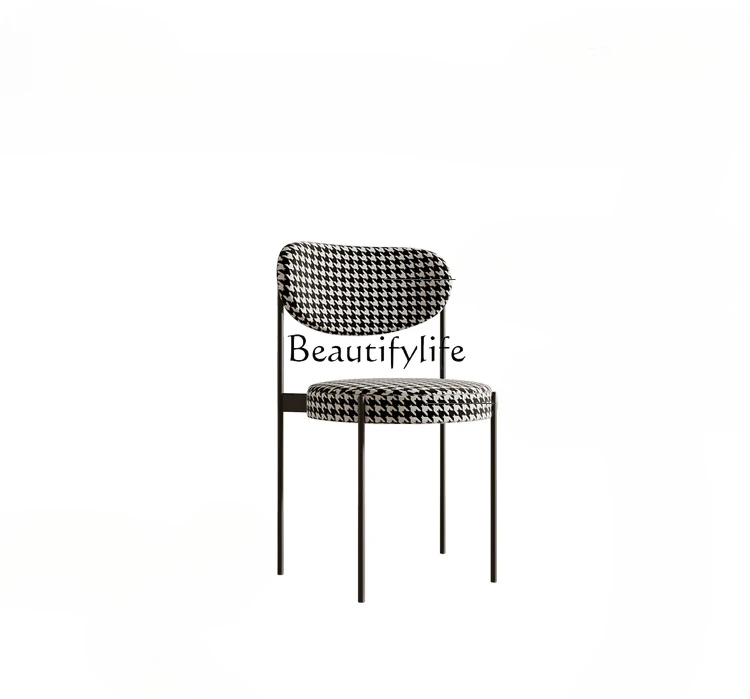 

Modern Light Luxury Dining Chair Simple Dressing Stool Restaurant Chair Cafe Makeup Leisure Chair
