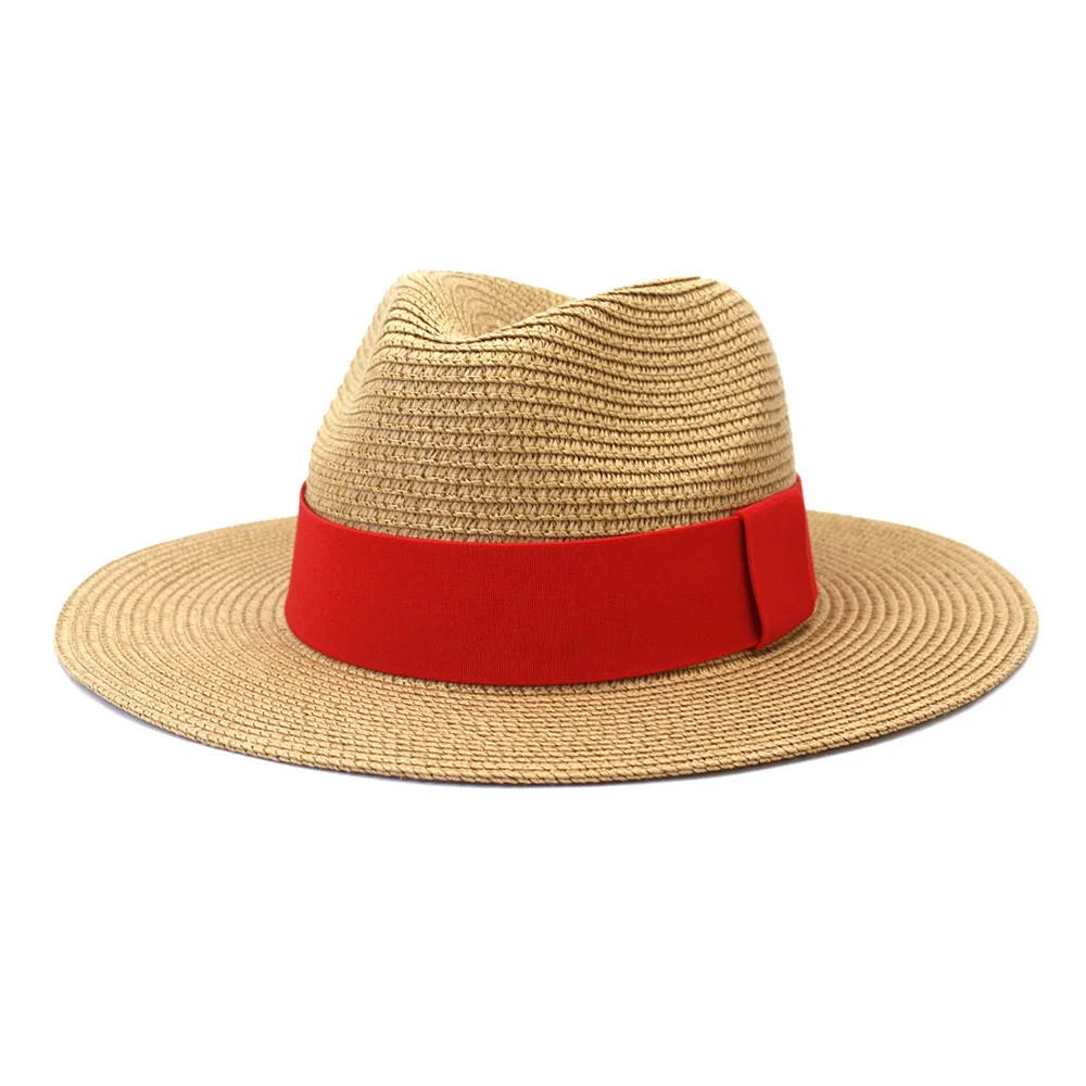 Men Cap with Red Ribbon|Men's Sun Hats 