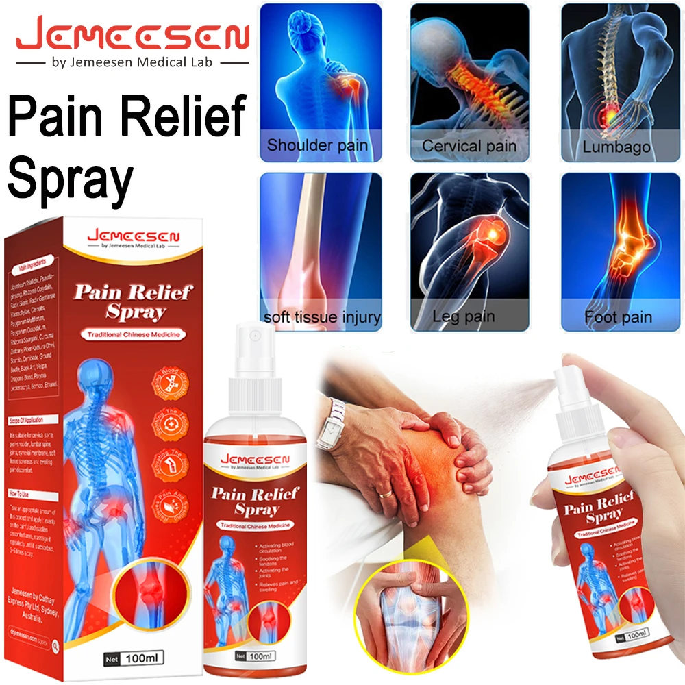 Instant Pain Relief Herbal Spray Rheumatism Arthritis Knee Pain Relief