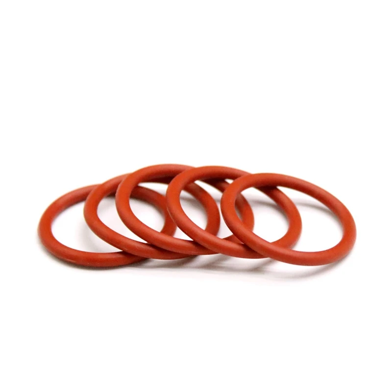 Rubber O Rings VMQ Silicone OD 10mm-80mm CS 3/3.5/4/5mm Food Grade Sealing Ring Waterproof Insulated Gasket