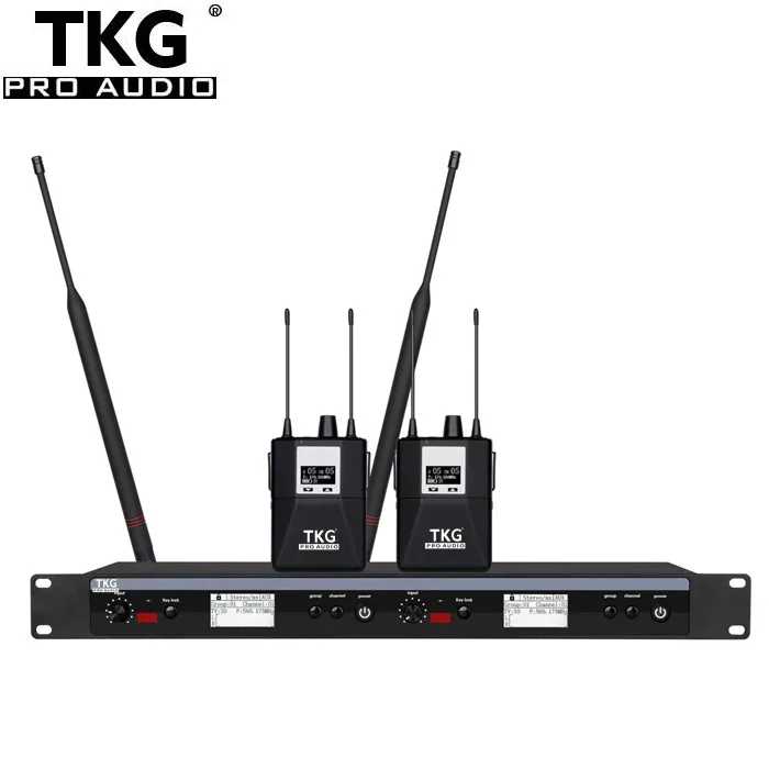 

TKG 560-590 МГц новая модель профессиональной сценической производительности беспроводная система мониторинга iem в ухо стерео система мониторинга
