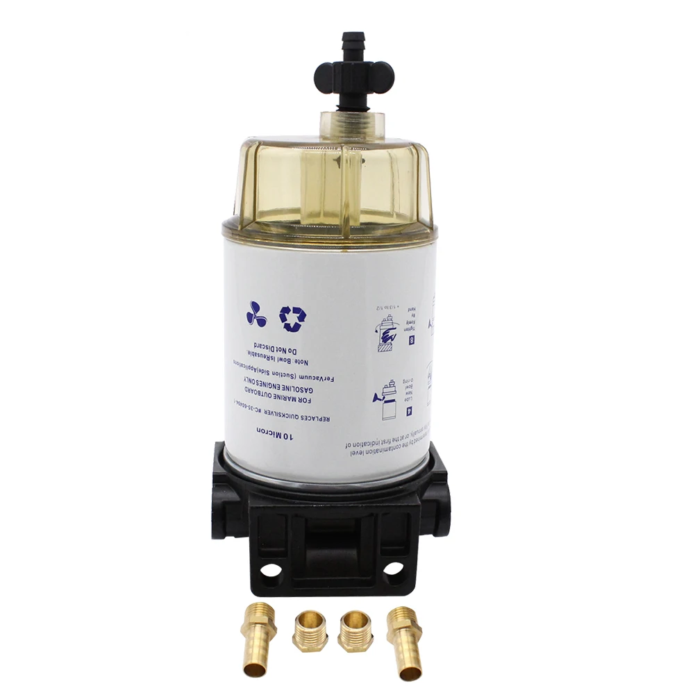 Water Separating Fuel Filter System 3/8 Inch NPT Port Boat Fuel Oil