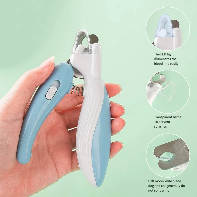 Professional Pet Nail Clippers with Led Light Pet Claw Grooming Scissors for Dogs Cats Small Animals Paw Nail Trimmer pet nail clipper pet nail scissors
