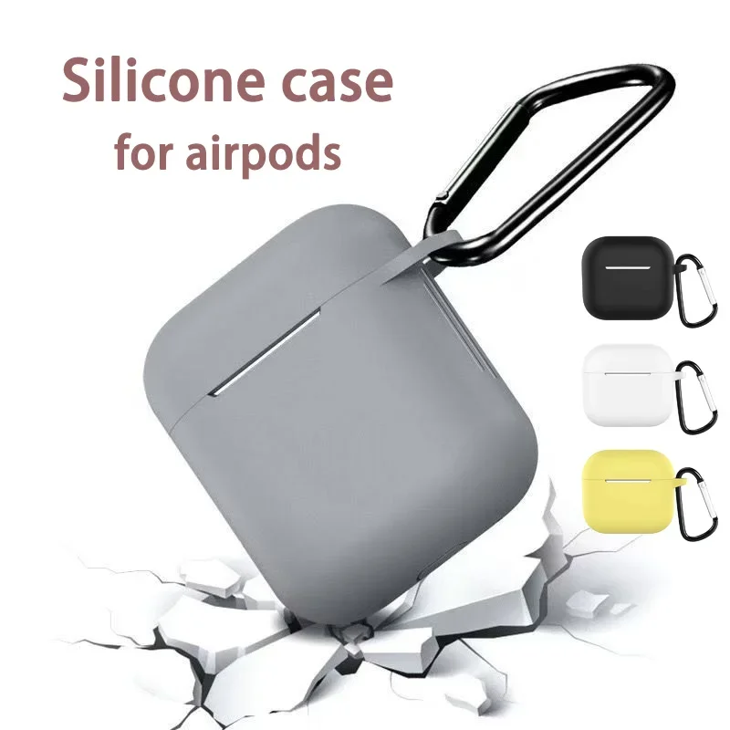 Silicone Skin-Feeling Protective Headphone Case with Hanging Buckle