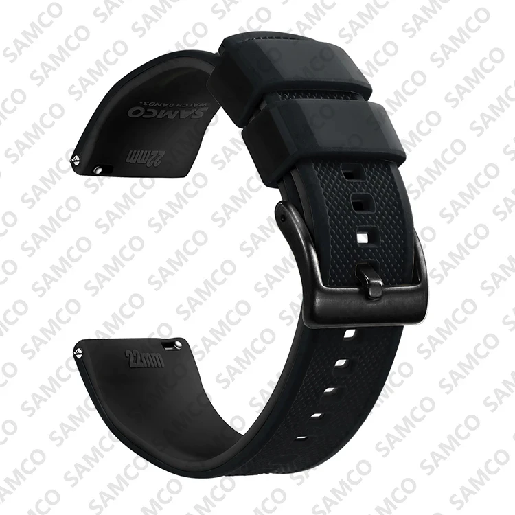 Enhanced Quick Release Silicone Watch Strap - Premium Rubber Band Replacement