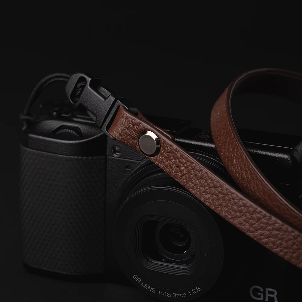 Premium Leather Camera Strap with Quick Release for DSLR & Mirrorless Cameras