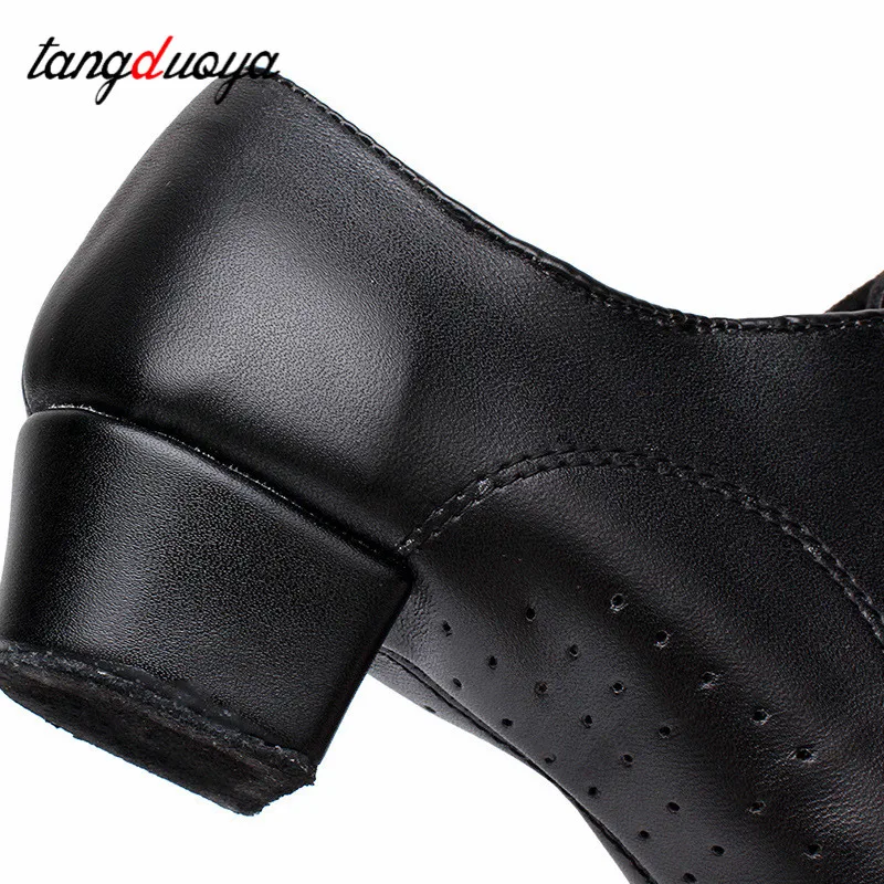 Dance Shoes Men's Latin Dance Shoes Ballroom Tango Jazz 3.5cm Heels Size 24-45