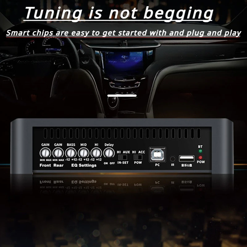 

31-segment Lossless Car Audio Modified Dsp Power Amplifier Amplifier Car 12v Audio Processor Super Bass Bluetooth 5.0