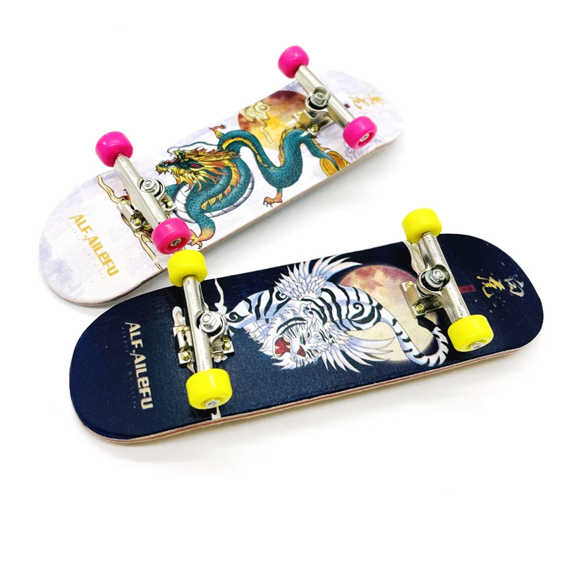 

Finger Skateboard Maple Double Rocker Professional Bearing Wheel Fingertip Skateboard Creative Children's Toy Gift Skateboard