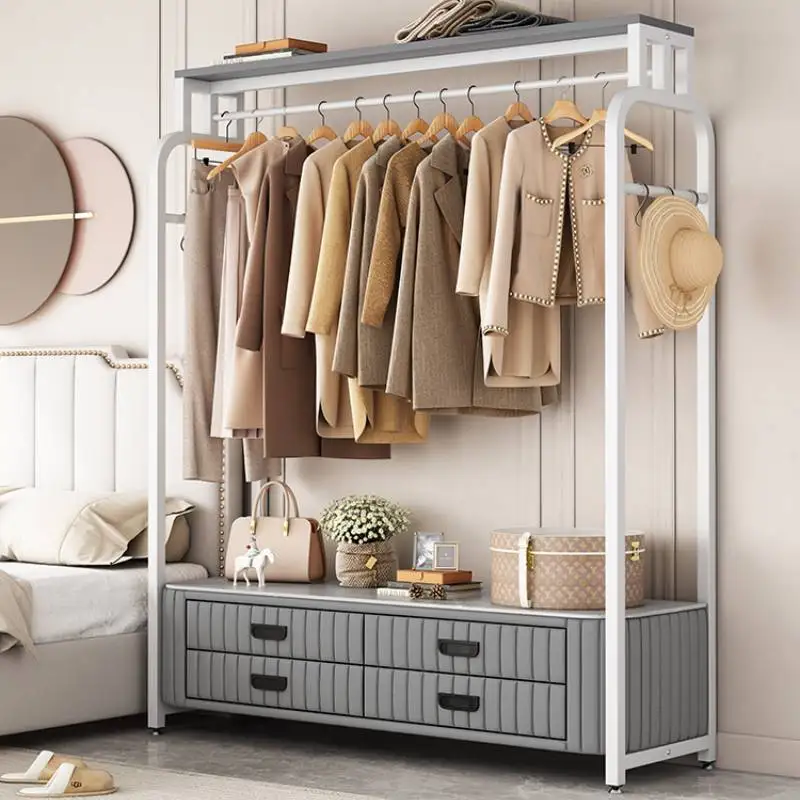 Gold Non Slip Clothes Hanger Modern Bedroom Pretty Rail Organizer Clothes Drying Rack Skirt Storage Percheros House Accessories