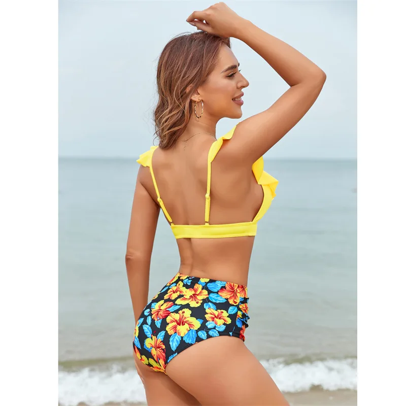 Products in Stock New High Waist Bikini Sexy Flying Swimsuit Independent Station Hot Salebikini