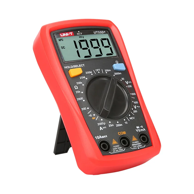 UNI-T UT33A+ UT33B+ UT33C+ UT33D+ Plus Pocket Multimeter Digital Ammeter Voltmeter Professional Resistance Measure Multi Meter 6