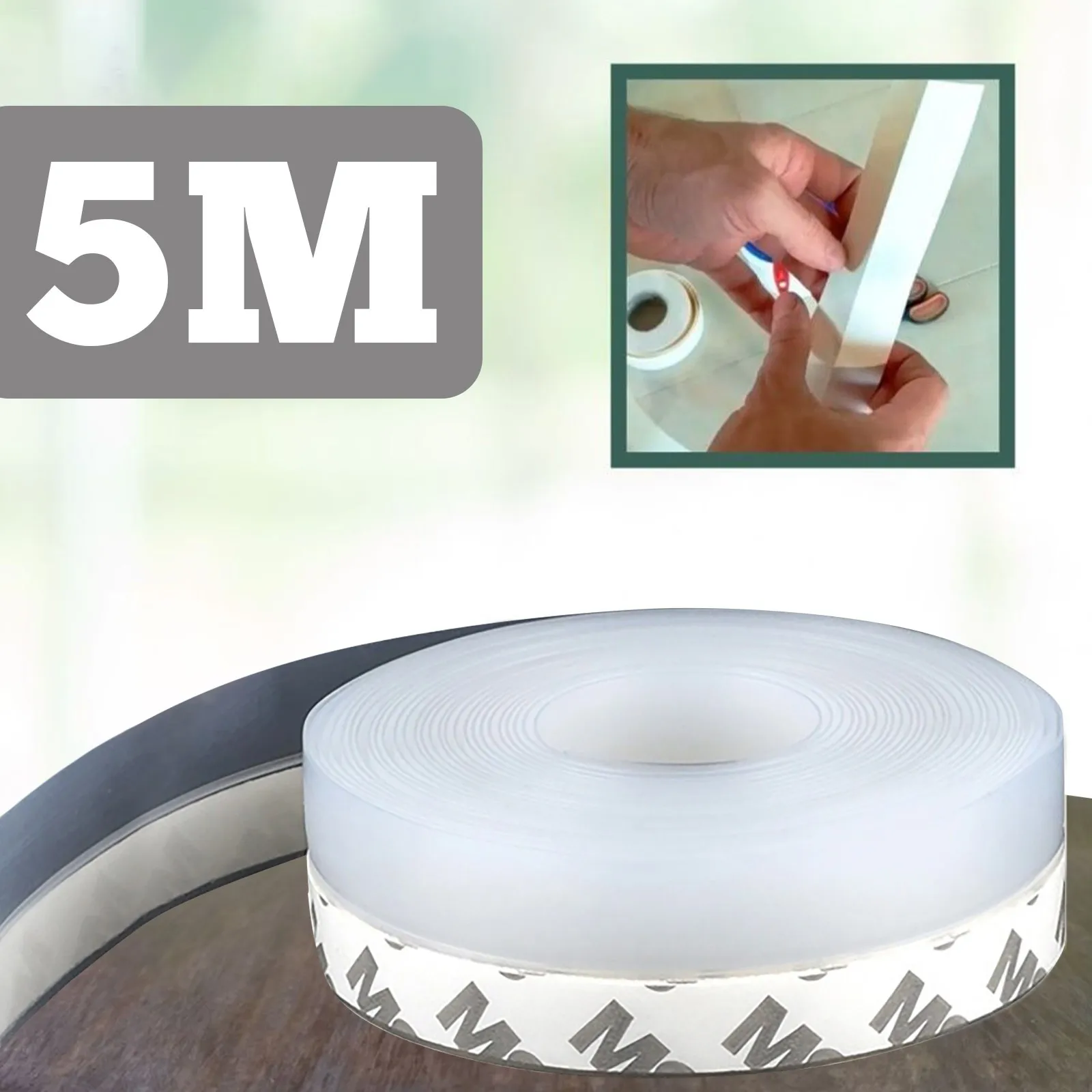Transparent Windproof Silicone Sealing Strip Bar Door Sealing Strip Seal Material Door Seal Bottom Adhesive