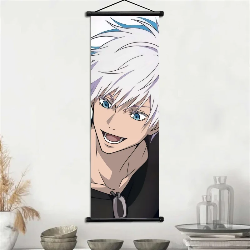 Jujutsu Kaisen Anime Art Fabric Wall Hanging Scroll Decor