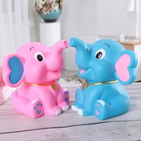 Cartoon Elephant Saving Bank Safe Material Lightweight Kids Piggy Bank Resin Craft Decoration Fits Standard for Children 2