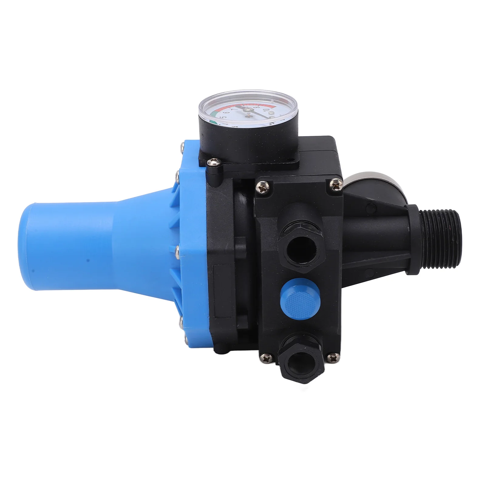 Water Pump Pressure Controller Waterproof Adjustment Automatic Water Pump Control Switch with Single Way Valve