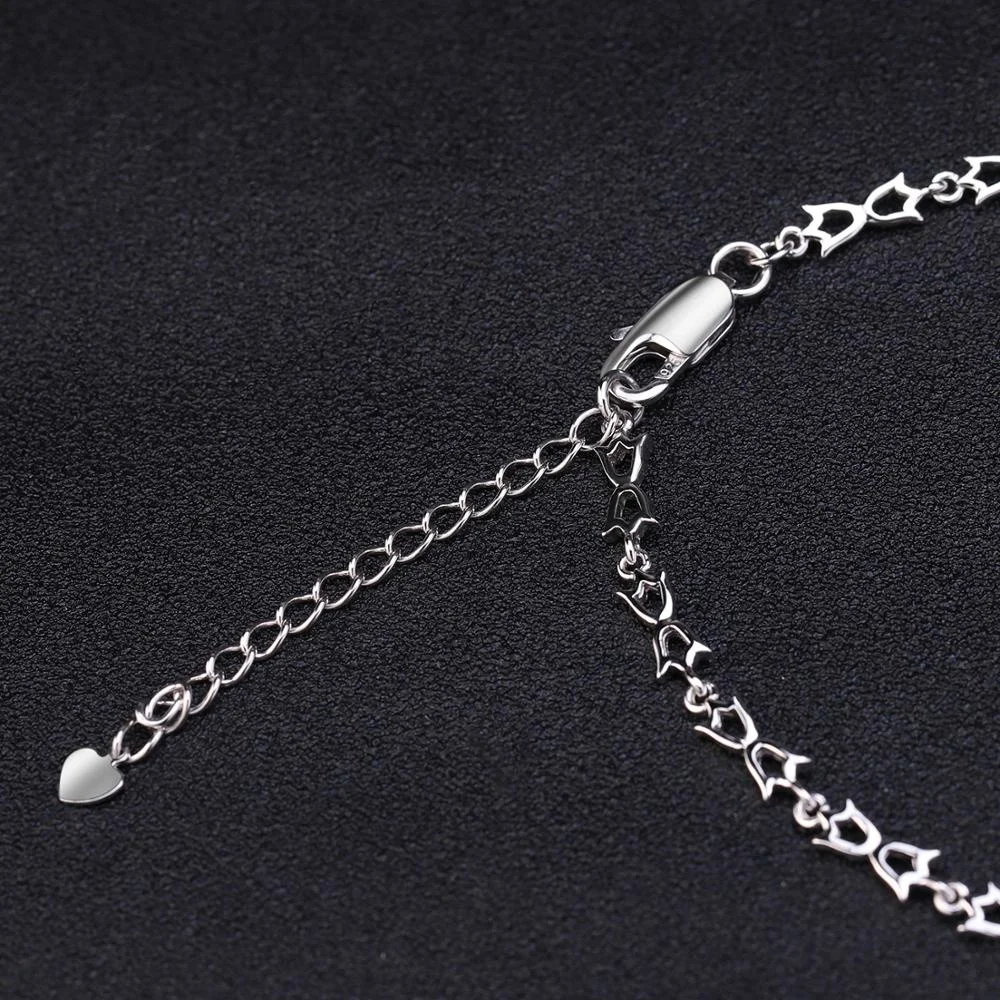 Luxury 925 Sterling Silver Statement Pendant Necklace-Natural Sky Blue Topaz Jewelry for Ladies