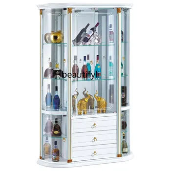 European-Style Glass Wine Cabinet 1